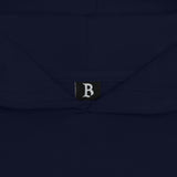 SUPER HEAVY BLANK HOODIE BLACK IRIS