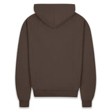 SUPER HEAVY BLANK HOODIE CHOCOLATE BROWN