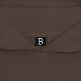SUPER HEAVY BLANK HOODIE CHOCOLATE BROWN