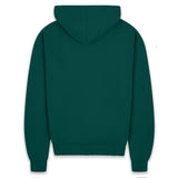 SUPER HEAVY BLANK ZIP-HOODIE GREEN