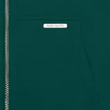 SUPER HEAVY BLANK ZIP-HOODIE GREEN