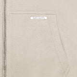 SUPER HEAVY BLANK ZIP-HOODIE COCONUT MILK