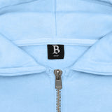 SUPER HEAVY BLANK ZIP-HOODIE BABY BLUE