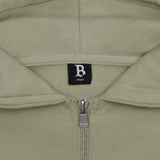 SUPER HEAVY BLANK ZIP-HOODIE OLIVE