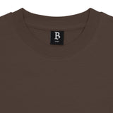 SUPER HEAVY BLANK T-SHIRT CHOCOLATE BROWN