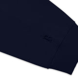 SUPER HEAVY BLANK HOODIE BLACK IRIS