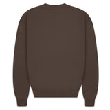 SUPER HEAVY BLANK SWEATER CHOCOLATE BROWN