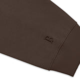 SUPER HEAVY BLANK HOODIE CHOCOLATE BROWN