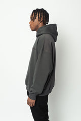 HEAVY OVERSIZE EMBO HOODIE STEEL GREY