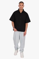 OVERSIZED SHORT SLEEVE SHIRT BLACK