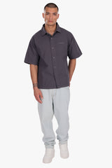 OVERSIZED SHORT SLEEVE SHIRT STEEL GREY