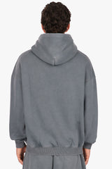 DOUBLE POCKET HOODIE ACID GREY