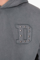 DOUBLE POCKET HOODIE ACID GREY