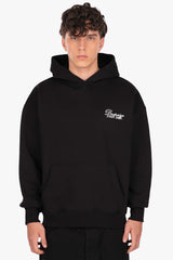 HEAVY OVERSIZE STUDIOS HOODIE BLACK