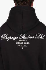 HEAVY OVERSIZE STUDIOS HOODIE BLACK