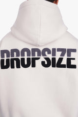 SPLIT FROTTEE EMBO HOODIE CLEAR GREY