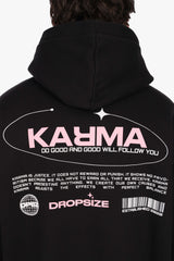 DROPSIZE KARMA HOODIE JET BLACK