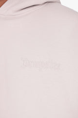 HEAVY OVERSIZE HD LOGO HOODIE MOON BEAM