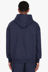 HEAVY OVERSIZE HD LOGO HOODIE SPACE BLUE