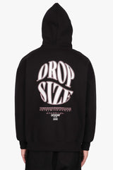 DROPSIZE CIRCLE HOODIE JET BLACK