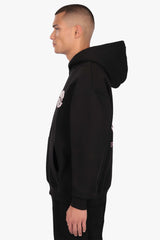 DROPSIZE CIRCLE HOODIE JET BLACK