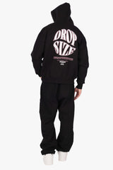 DROPSIZE CIRCLE HOODIE JET BLACK
