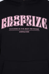 DROPSIZE SUCCESS GLITCH HOODIE JET BLACK