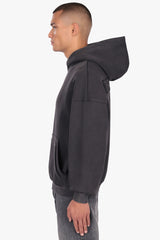 RAW APPLICATION HOODIE ACID BLACK