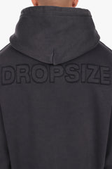 RAW APPLICATION HOODIE ACID BLACK