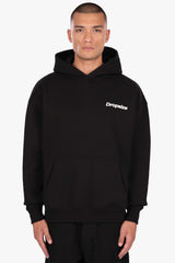 HEAVY OVERSIZE HALFTONE STAR HOODIE BLACK