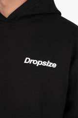 HEAVY OVERSIZE HALFTONE STAR HOODIE BLACK