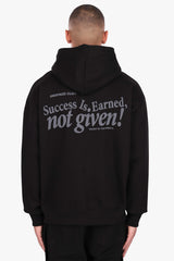 HEAVY OVERSIZE SUCCESS IS EARNED HOODIE BLACK