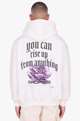 DROPSIZE RISE UP HOODIE CREAM WHITE
