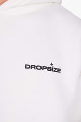 DROPSIZE RISE UP HOODIE CREAM WHITE
