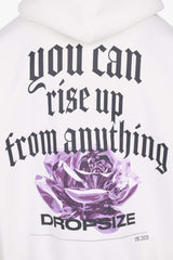 DROPSIZE RISE UP HOODIE CREAM WHITE