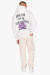 DROPSIZE RISE UP HOODIE CREAM WHITE