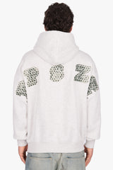 CAMO PATCH HOODIE GREY MELANGE