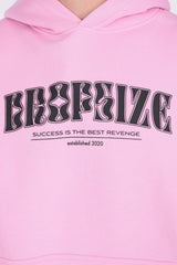 DROPSIZE SUCCESS GLITCH HOODIE PINK