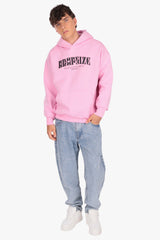 DROPSIZE SUCCESS GLITCH HOODIE PINK