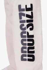 SPLIT FROTTEE EMBO SWEATPANTS CLEAR GREY