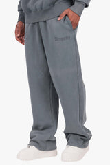 HD OPEN LEG JOGGER WASHED GREY