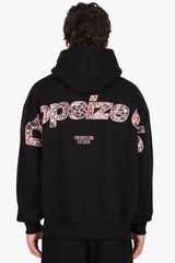 SNAKE APPLICATION HOODIE BLACK