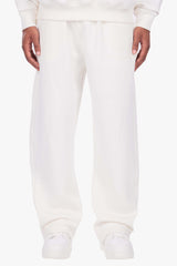 HD OPEN LEG JOGGER CREAM WHITE