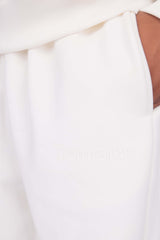 HD OPEN LEG JOGGER CREAM WHITE