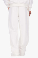HD OPEN LEG JOGGER CREAM WHITE