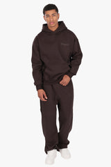HD LOGO OPEN LEG JOGGER CHOCOLATE