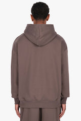 HEAVY OVERSIZE HD LOGO HOODIE BROWN