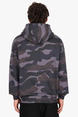 BOXY ZIPPER CAMOUFLAGE ACID BLACK