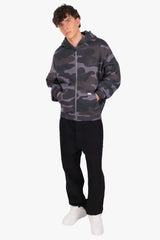 BOXY ZIPPER CAMOUFLAGE ANTHRACITE