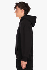 DROPSIZE CORD OUTLINE HOODIE BLACK